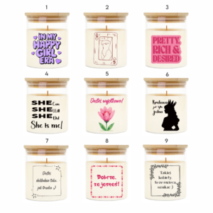 Świeca prezentowa na Dzień Kobiet