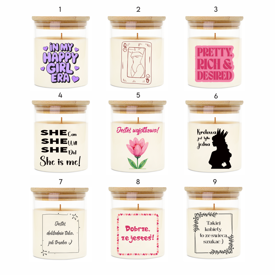 Świeca prezentowa na Dzień Kobiet