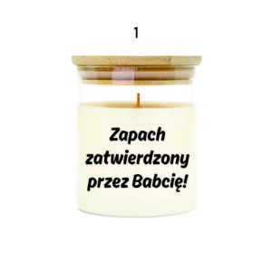 Świeca prezent na Dzień Babci - minimalistyczne