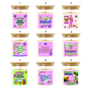 Świeca prezent na Dzień Babci - grafiki