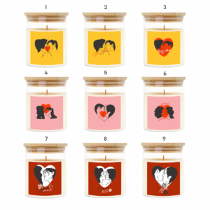 Świeca prezent walentynkowy