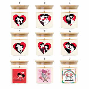 Świeca prezent na Walentynki