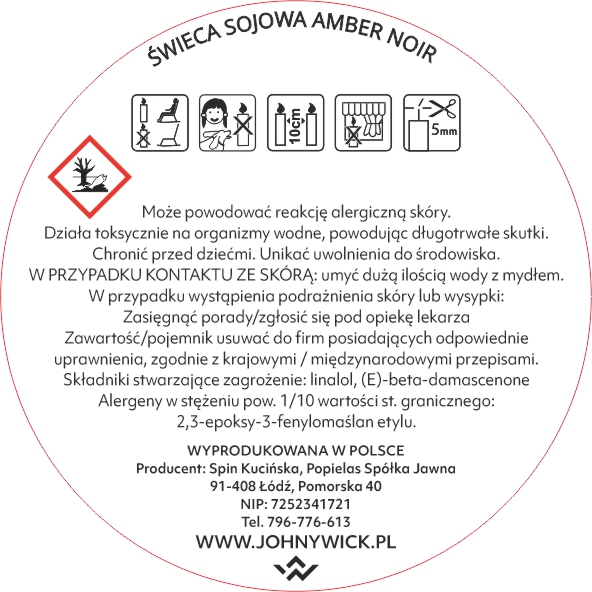 Sojowa świeca zapachowa - Amber Noir - obrazek 4