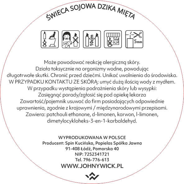 Sojowa świeca zapachowa - Dzika Mięta - obrazek 4