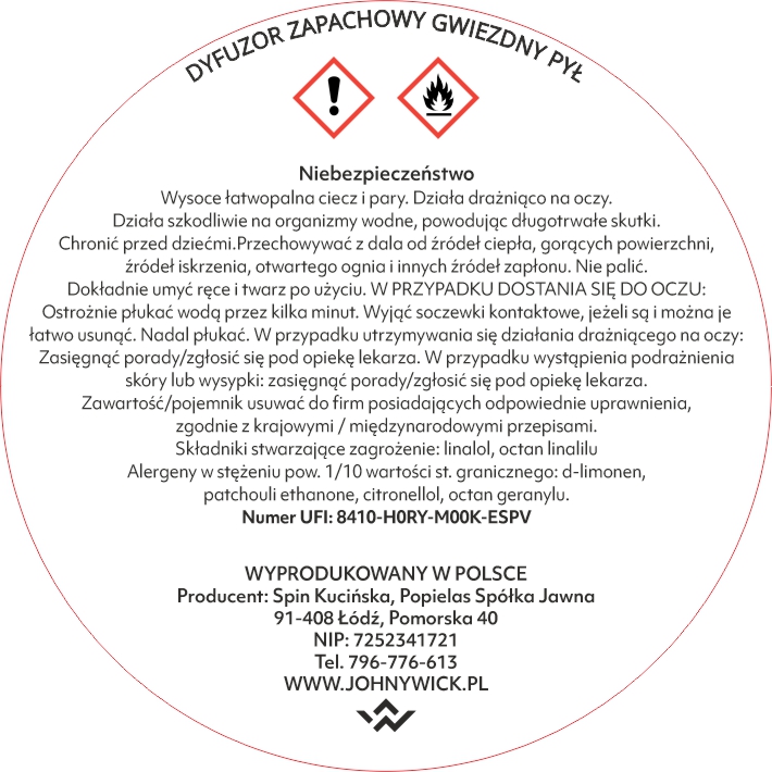 Dyfuzor zapachowy - Gwiezdny pył - obrazek 5
