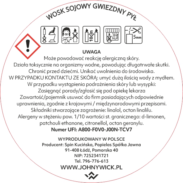 Wosk zapachowy - Gwiezdny pył - obrazek 4