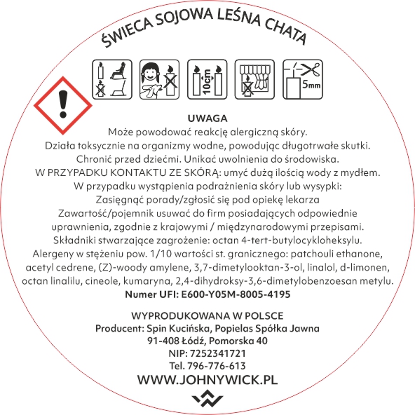 Sojowa świeca zapachowa - Leśna chata - obrazek 6