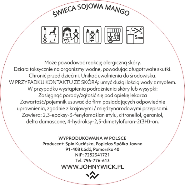 Sojowa świeca zapachowa - Mango - obrazek 4
