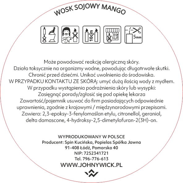 Wosk zapachowy - Mango - obrazek 4