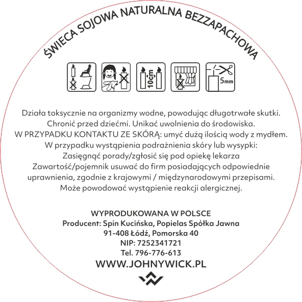 Naturalna świeca sojowa - bezzapachowa - obrazek 3