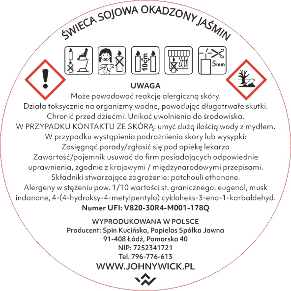 Sojowa świeca zapachowa - Okadzony jaśmin - obrazek 4