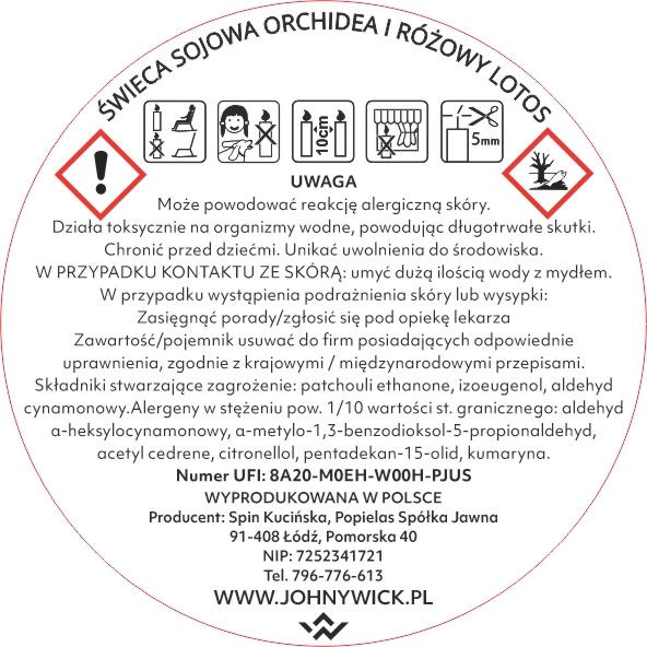 Sojowa świeca zapachowa - Orchidea i różowy lotos - obrazek 5