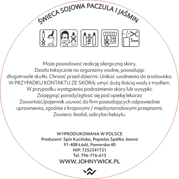 Sojowa świeca zapachowa - Paczula i Jaśmin - obrazek 3