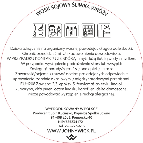 Wosk zapachowy - Śliwka wróży - obrazek 4