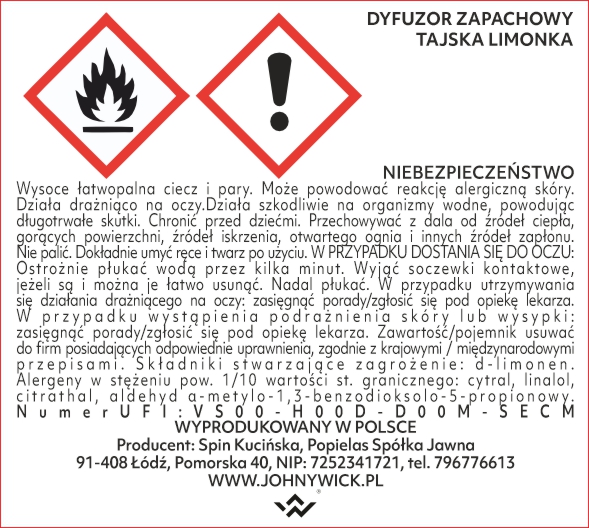 Dyfuzor zapachowy - Tajska limonka - obrazek 5