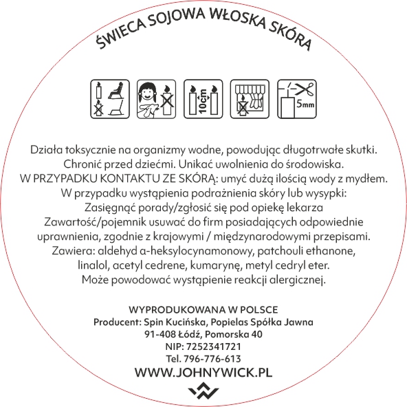 Sojowa świeca zapachowa - Włoska skóra - obrazek 3
