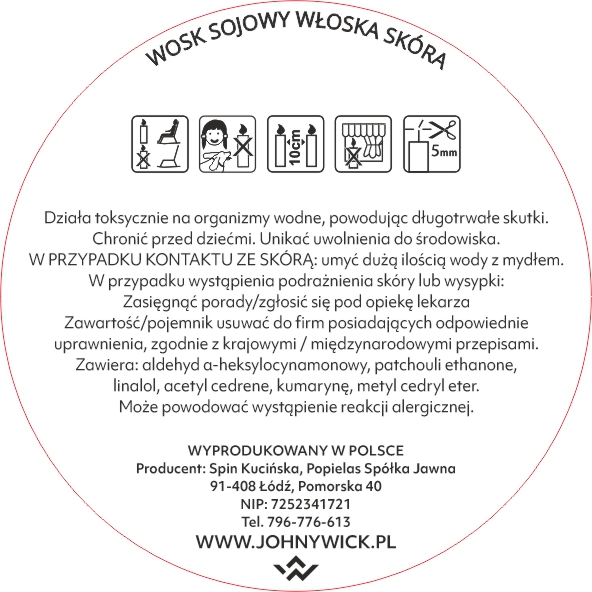 Wosk zapachowy - Włoska skóra - obrazek 4