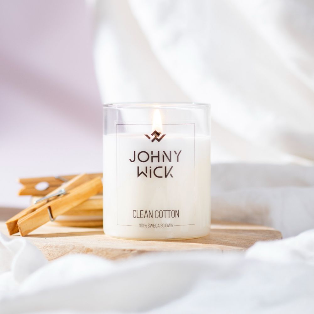 Sojowa świeca zapachowa - Clean cotton